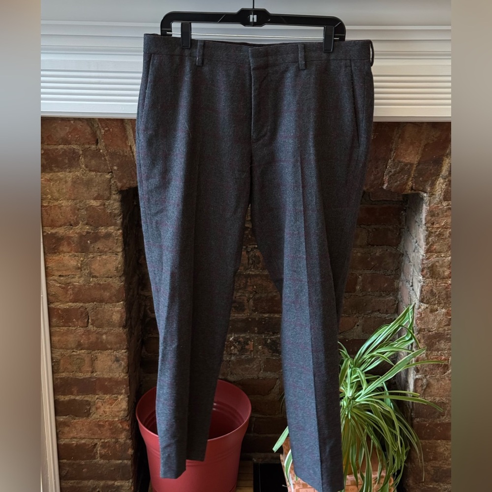 J. Crew Windowpane Ludlow Suit Pants 34x32